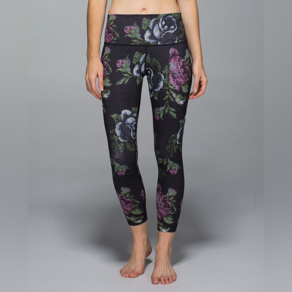 Lululemon High Times Pant *Full-On Luon. Garden Party Smooth Silver Multi. 4